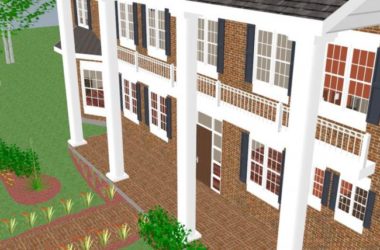 Sketchup别墅模型|独栋别墅，古典风格-BIM建筑网