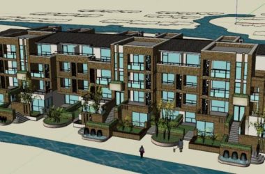 Sketchup别墅模型|联排别墅，现代风格-BIM建筑网