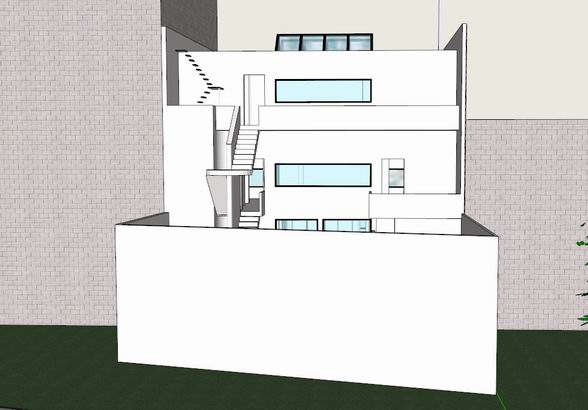Sketchup别墅模型|普兰纳库斯住宅，别墅，现代风格