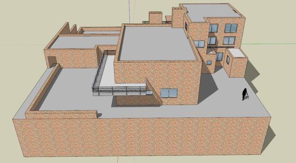 Sketchup别墅模型|沃尔夫（Wolf）住宅，别墅，现代风格