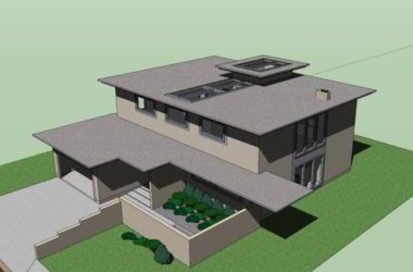 Sketchup别墅模型|别墅，现代风格-BIM建筑网