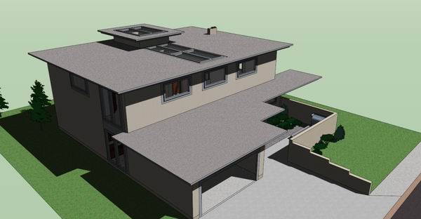 Sketchup别墅模型|别墅，现代风格