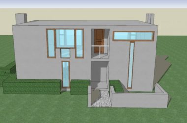 Sketchup别墅模型|玛格丽特.艾修里克住宅，别墅，现代风格-BIM建筑网