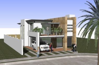 Sketchup别墅模型|独栋别墅，现代风格-BIM建筑网