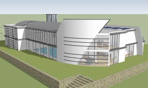Sketchup别墅模型|独栋别墅，现代风格