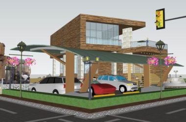 Sketchup别墅模型|独栋别墅，现代风格-BIM建筑网