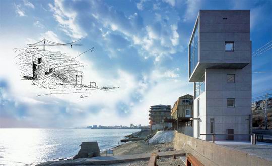 Sketchup别墅模型|安腾忠雄·4X4住宅，别墅，现代风格