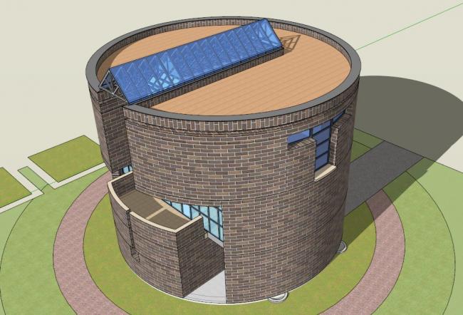 Sketchup别墅模型|马里奥.博塔作品，别墅，现代风格