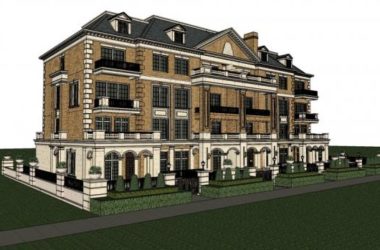 Sketchup别墅模型|联排别墅，古典风格-BIM建筑网