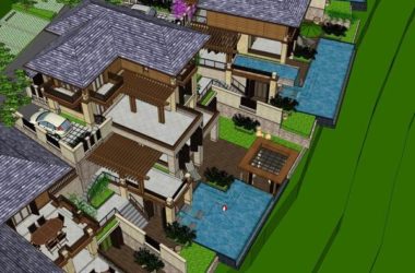 Sketchup别墅模型|叠拼别墅，古典风格-BIM建筑网