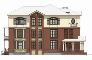 Sketchup别墅模型|独栋别墅，古典风格-BIM建筑网