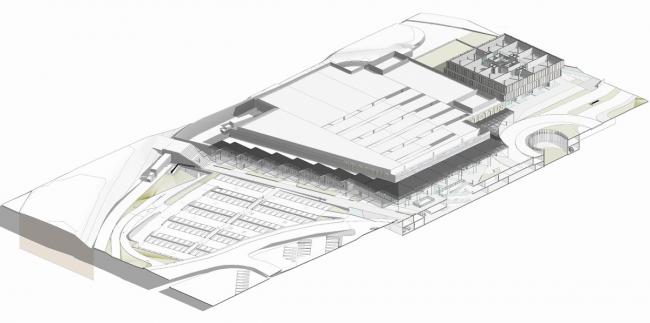 BIM建筑|金属合金与木材的碰撞，打造的亲热而具质感的办公贸易综合体