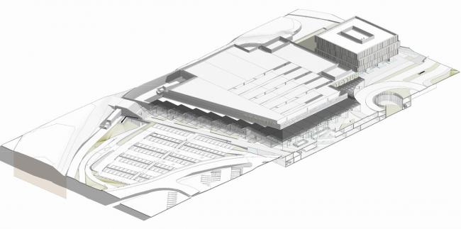 BIM建筑|金属合金与木材的碰撞，打造的亲热而具质感的办公贸易综合体
