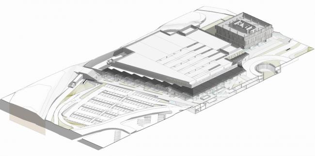 BIM建筑|金属合金与木材的碰撞，打造的亲热而具质感的办公贸易综合体