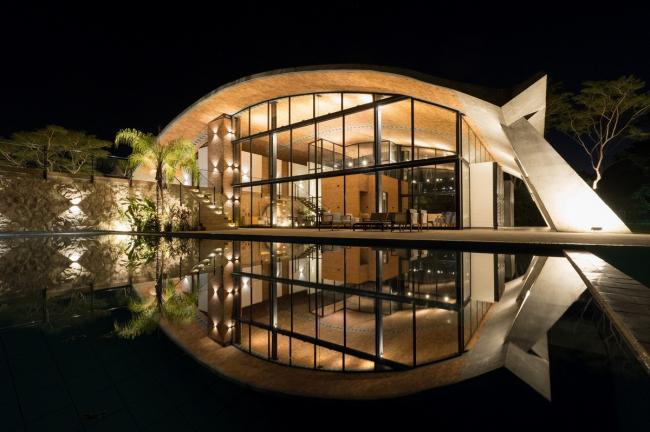 BIM建筑|如羽翼般轻轻睁开，护一方阴凉：年夜屋盖室第