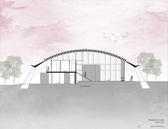 BIM建筑|如羽翼般轻轻睁开，护一方阴凉：年夜屋盖室第