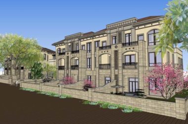 Sketchup别墅模型|联排别墅，古典风格-BIM建筑网