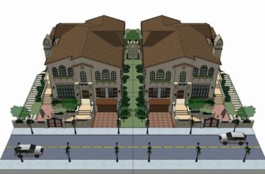 Sketchup别墅模型|独栋别墅，古典地中海风格-BIM建筑网