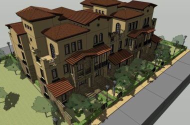 Sketchup别墅模型|联排别墅，古典风格-BIM建筑网