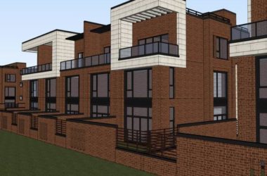 Sketchup别墅模型|联排别墅，现代风格-BIM建筑网