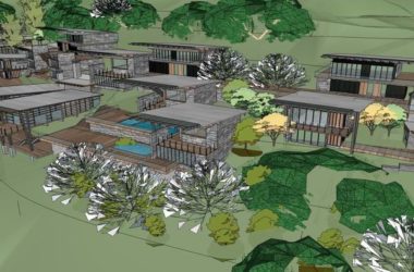 Sketchup别墅模型|西双版纳别墅，现代风格-BIM建筑网