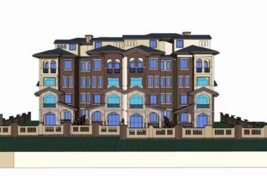 Sketchup别墅模型|叠拼别墅，古典风格-BIM建筑网