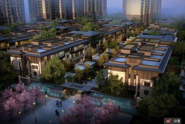 Sketchup别墅模型|联排别墅，现代风格