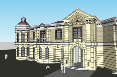 Sketchup别墅模型|双拼别墅，古典风格-BIM建筑网