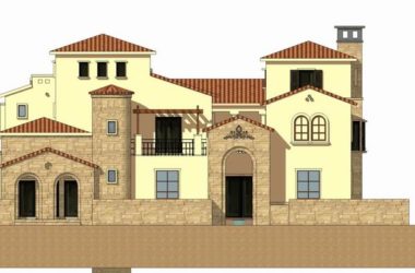 Sketchup别墅模型|托斯卡纳别墅，古典风格-BIM建筑网