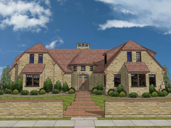 Sketchup别墅模型|独栋别墅，英式古典风格