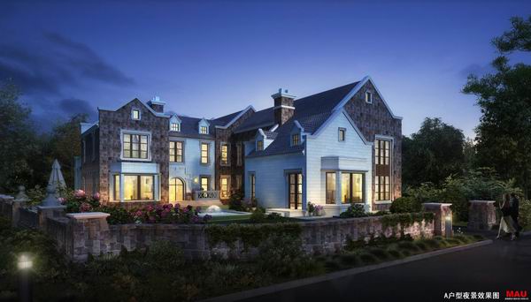 Sketchup别墅模型|别墅群，古典风格