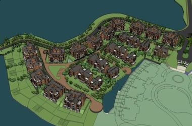 Sketchup别墅模型|独栋别墅群，古典风格-BIM建筑网