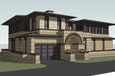 Sketchup别墅模型|独栋别墅，古典风格-BIM建筑网