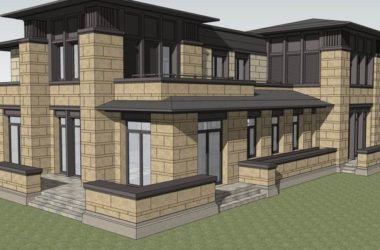 Sketchup别墅模型|独栋别墅，古典风格-BIM建筑网