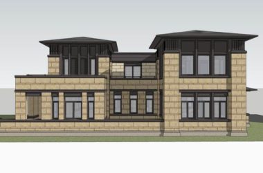 Sketchup别墅模型|独栋别墅，古典风格-BIM建筑网