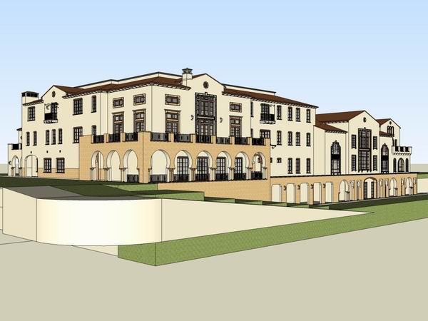 Sketchup别墅模型|联排别墅，古典风格