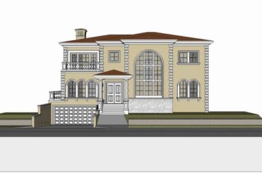 Sketchup别墅模型|独栋别墅，古典风格-BIM建筑网