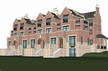 Sketchup别墅模型|双拼别墅，英式古典风格-BIM建筑网