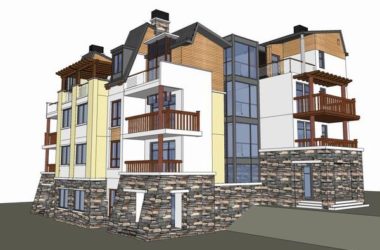 Sketchup别墅模型|双拼别墅，古典风格-BIM建筑网