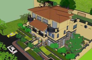 Sketchup别墅模型|联排别墅，古典风格-BIM建筑网