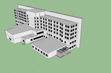 Sketchup医院模型|多层医院，现代风格，医疗建筑-BIM建筑网