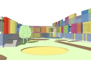 Sketchup学校模型|彩色系幼儿园，学校，教育建筑，现代风格-BIM建筑网