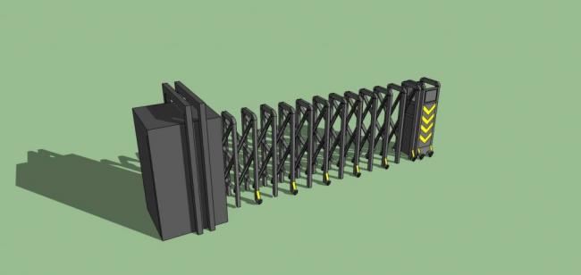Sketchup素材模型|电动门，建筑构件