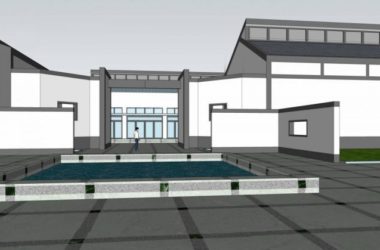 Sketchup文化模型|江南文化博物馆，单层，中式风格-BIM建筑网