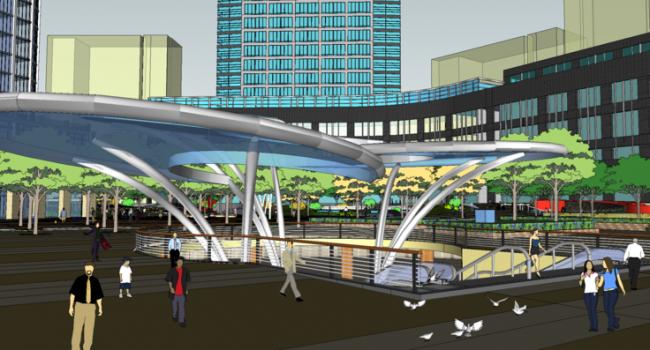 Sketchup综合体模型|商业综合体，广场，景观，高层住宅，公寓，办公，写字楼，购物中心