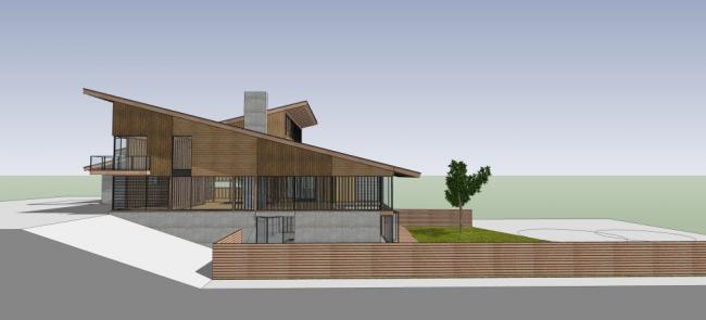 Sketchup住宅模型|多层住宅，新中式风格，居住建筑