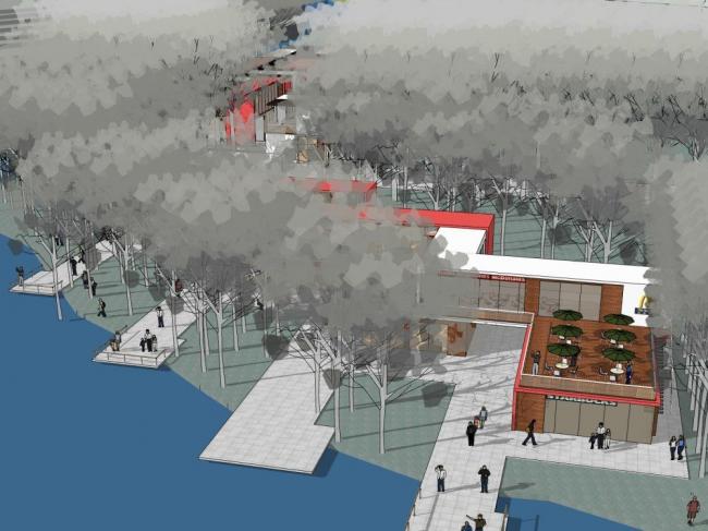 Sketchup商业模型|商业建筑，现代风格