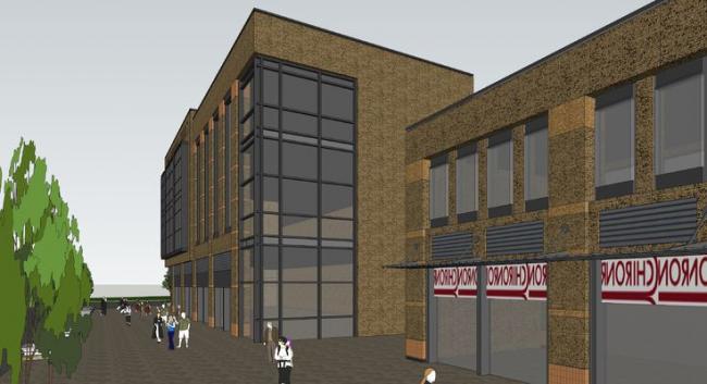 Sketchup商业模型|多层商业街，现代风格