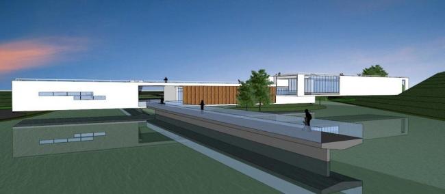 Sketchup文化模型|展示中心，展览馆，文化建筑，现代风格