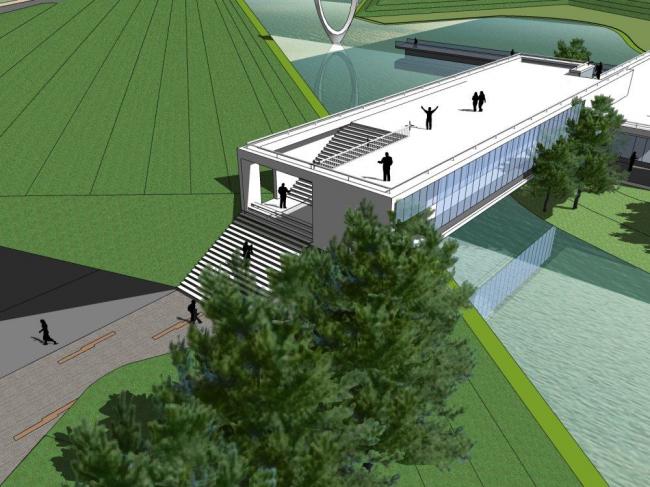 Sketchup文化模型|展示中心，展览馆，文化建筑，现代风格